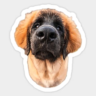 Leonberger Adorable Puppy Dog Sticker